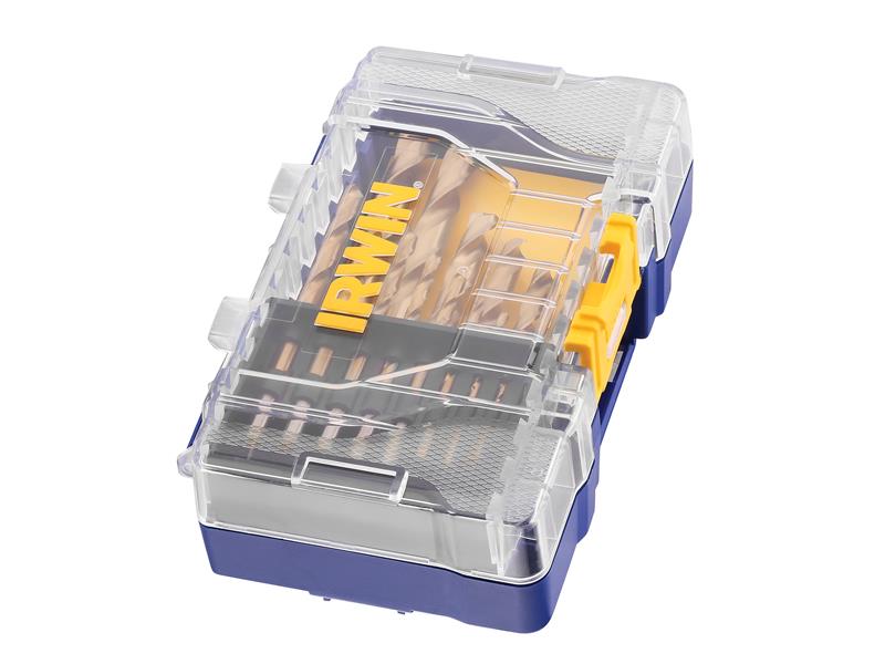 HSS Titanium Metal Drill Bit Set, 15 Piece                                      