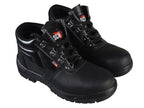 4 D-Ring Chukka Safety Boots Black UK 9 EUR 43