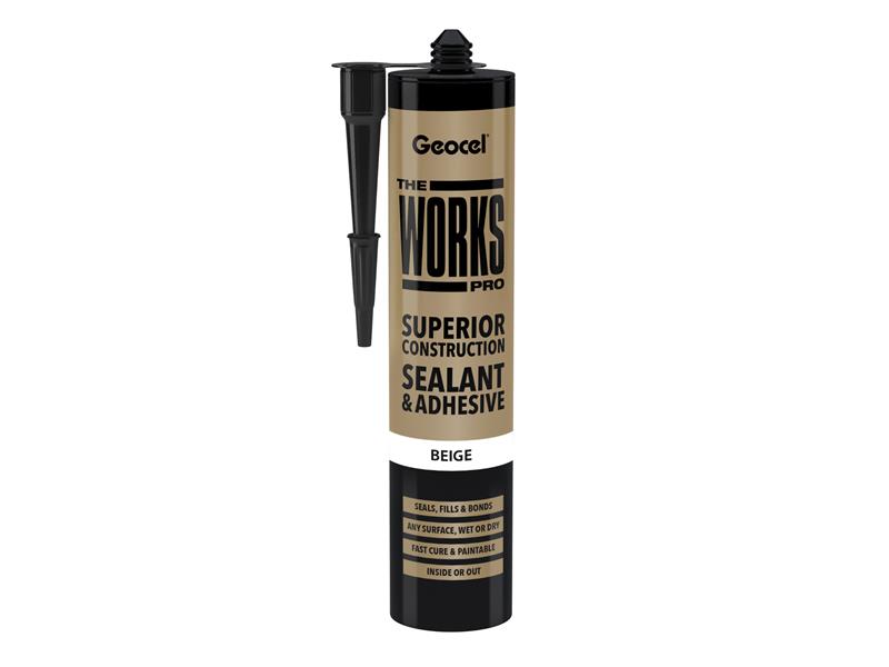 THE WORKS PRO Sealant & Adhesive Beige 290ml                                    