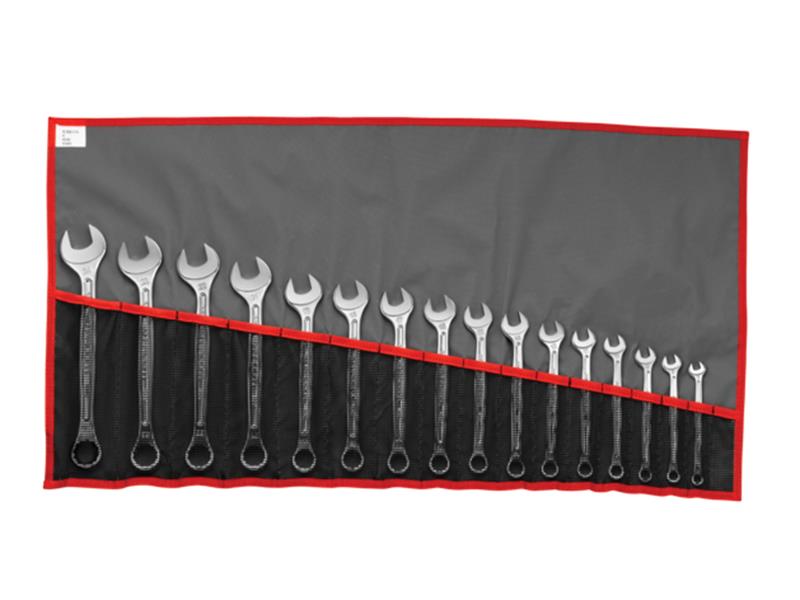 440.JU17T Combination Spanner Set, 17 Piece                                     