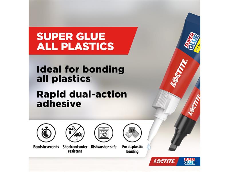 Super Glue All Plastics Pen 2g + 4ml Tube