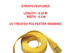 Ratchet Tie-Down J-Hooks 8.25m