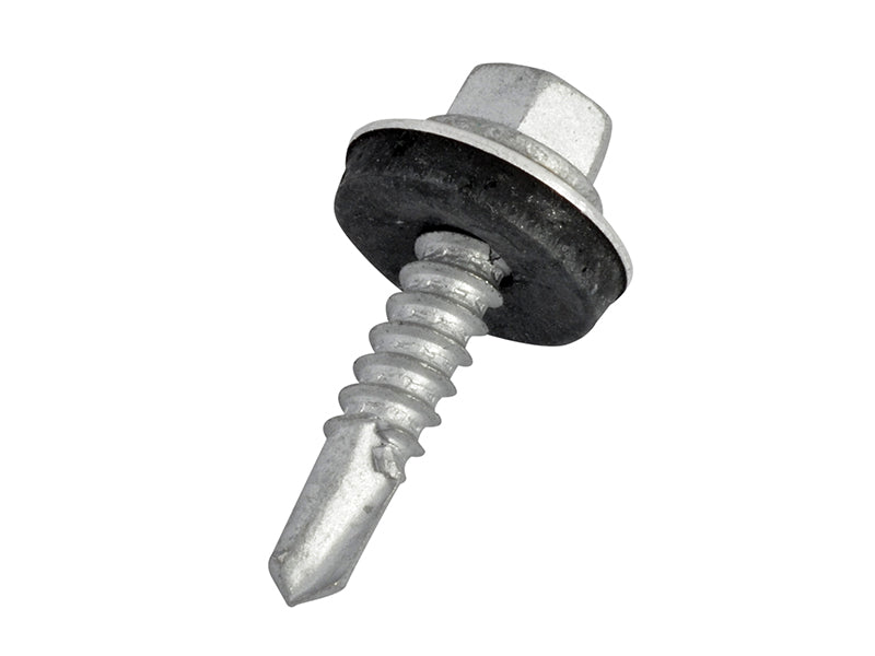 TechFast Hex Head Roofing Screw Self-Drill Light Section 5.5 x 25mm Pack 100    