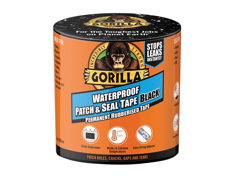 Gorilla® Waterproof Patch & Seal Tape 100mm x 2.4m Clear