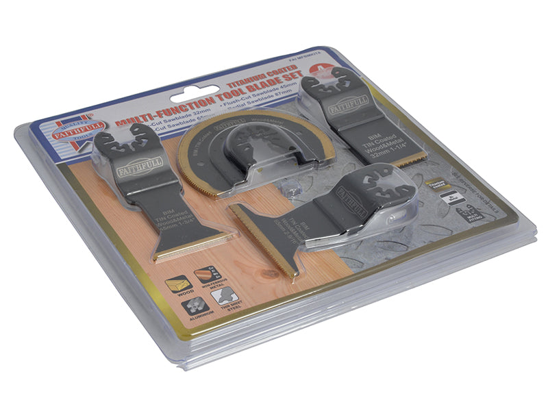 Multi-Function Titanium Blade Set 4 Piece                                       