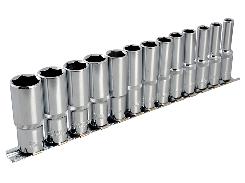 3/8in Drive Deep Socket Set, 13 Piece                                           