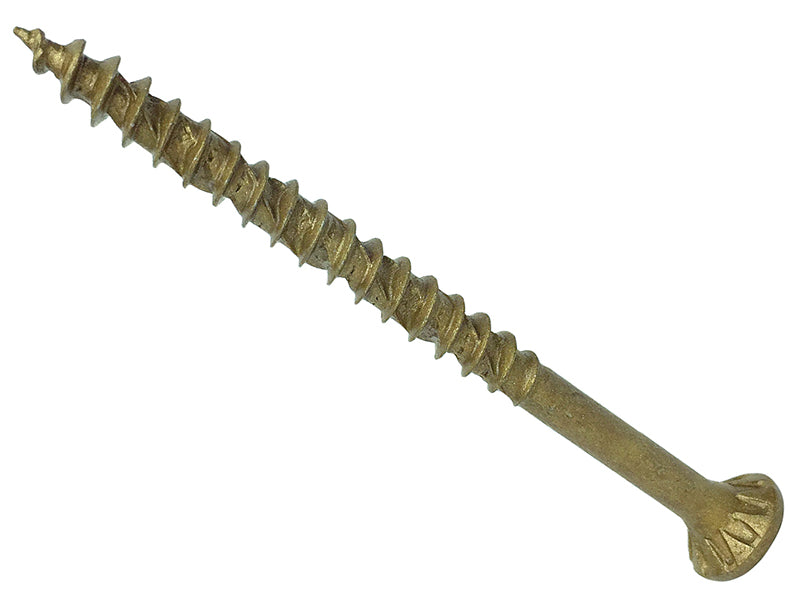 ForgeFast TORX® Compatible Decking Screws CSK Tan 5.0x100 T25 Tub 300