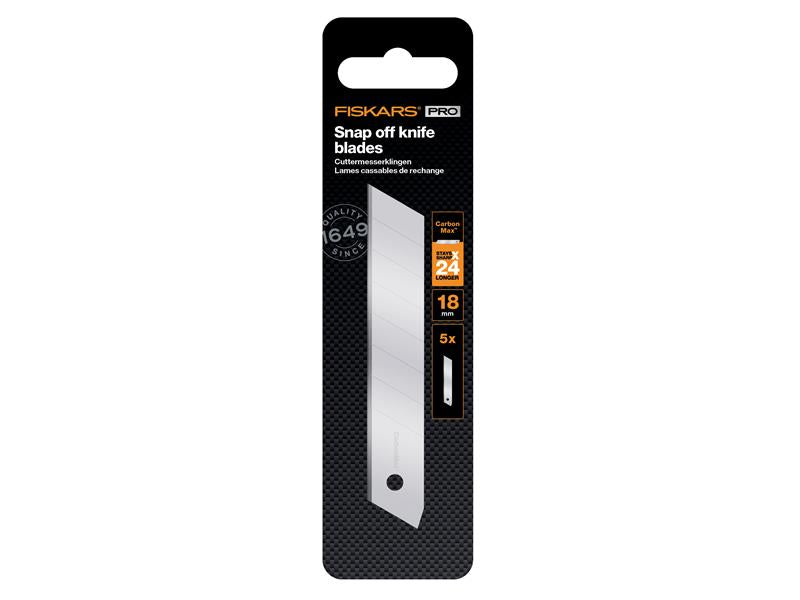 CarbonMax Snap-off Knife Blade 18mm (5 Pack)                                    