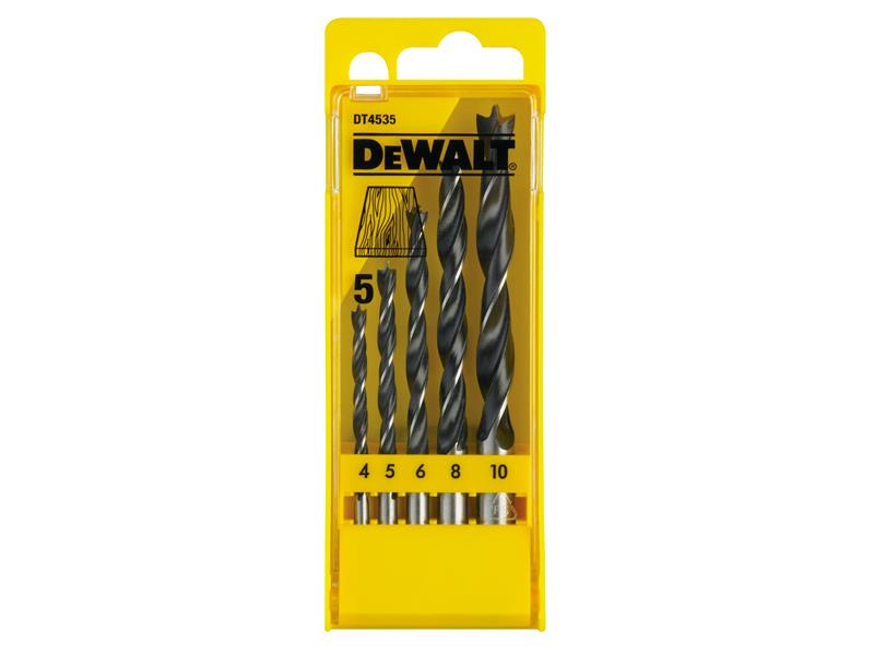 Brad Point Drill Bit Set, 5 Piece