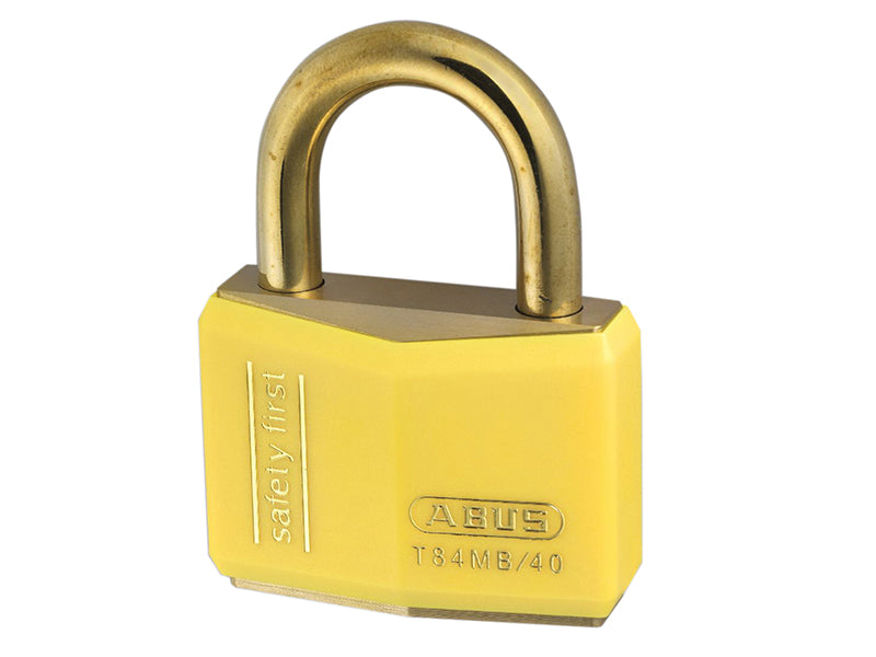 T84MB/40mm Black Rustproof Padlock Twin Pack Carded