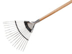 Stainless Steel Garden Life Lawn Rake, FSC®                                     