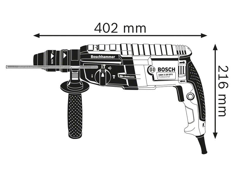 GBH 2-28 F SDS-Plus Professional Rotary Hammer 880W 110V                        