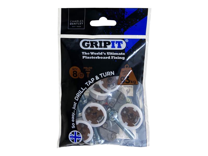 Brown Plasterboard Fixings 20mm (Pack 8)                                        