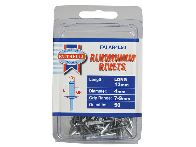 Aluminium Rivets 4.8 x 8mm Short Pre-Pack of 50