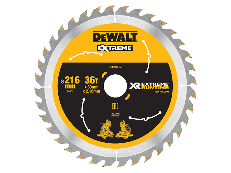 XR FlexVolt Circular Saw Blade 216 x 30mm x 60T