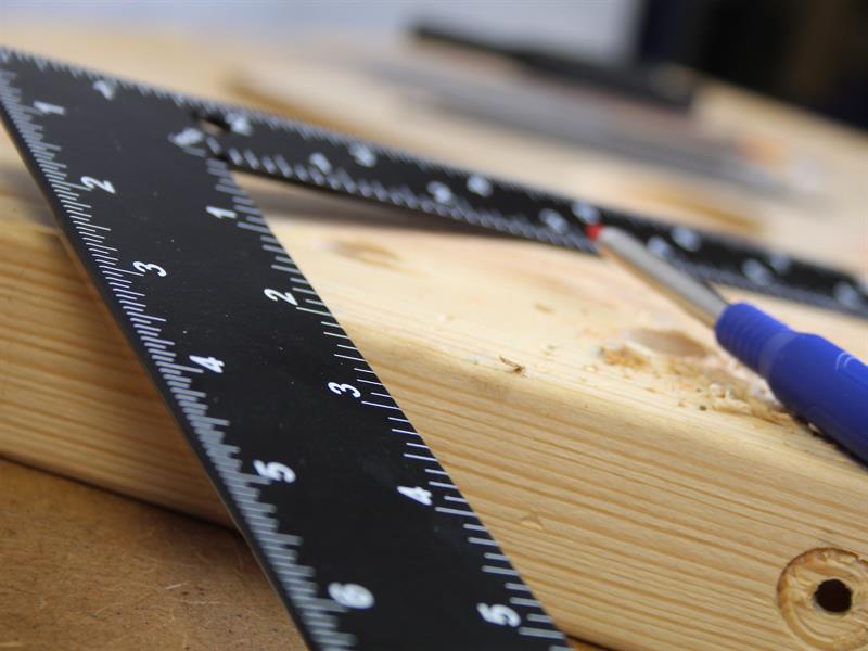 Black Steel Roofing Square 200 x 300mm (8 x 12in)                               