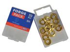 Screw Cup Washer Brass No.10 ForgePack 20                                       