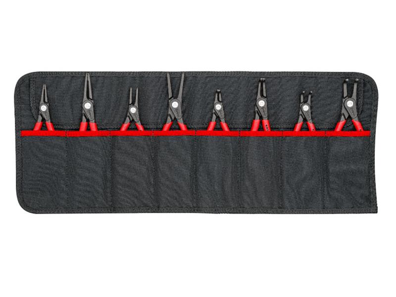 00 19 58 V02 Tool Roll Circlip Plier Set, 8 Piece                               