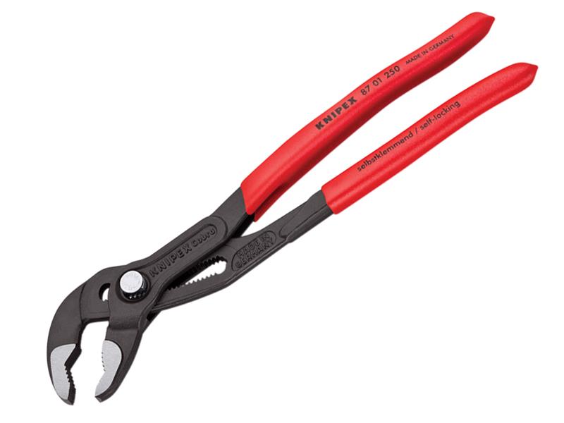 87 01 250 Cobra® High-Tech Water Pump Pliers Plastic Coated Grip 250mm