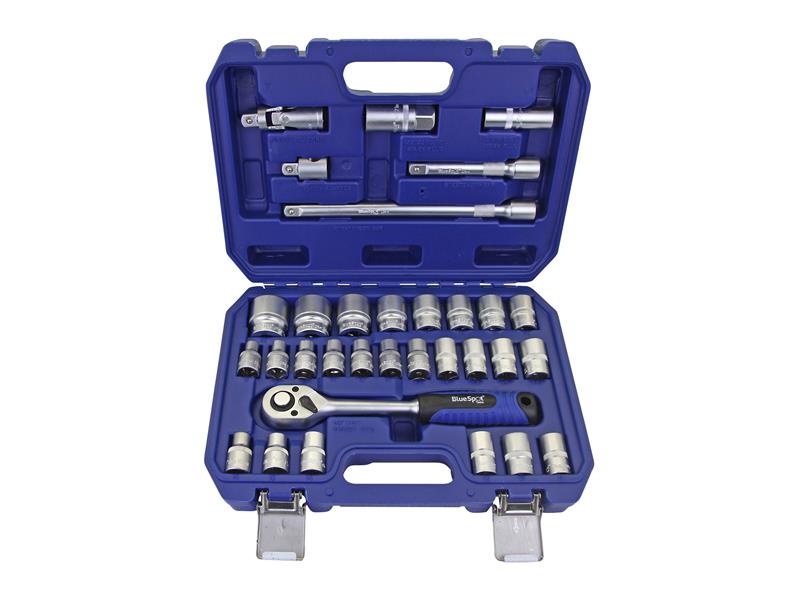 1/2in Hex & 12 Point Socket Set, 32 Piece                                       