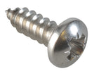 Self-Tapping Screw Pozi Compatible Pan Head SS 1/2in x 8 ForgePack 40           