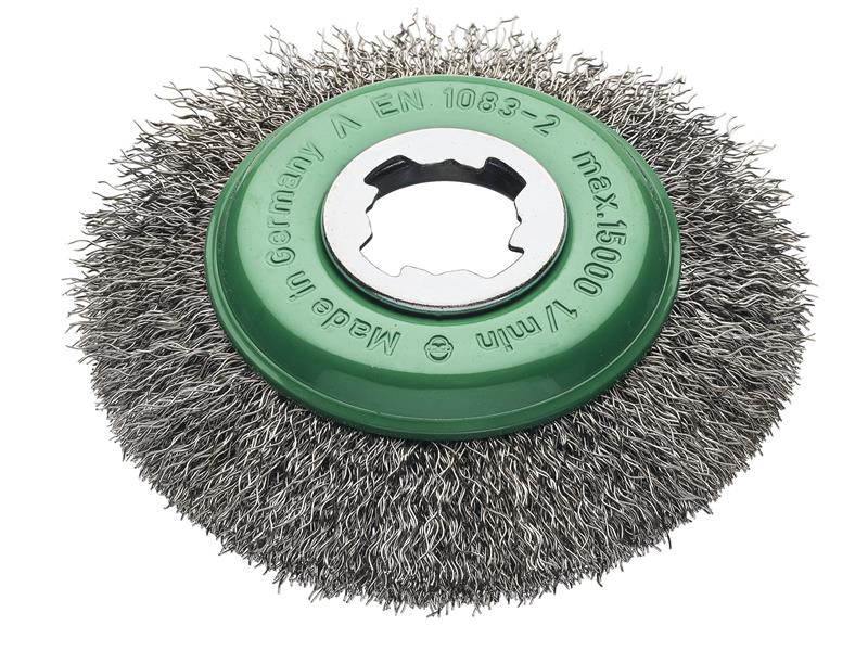 X-Lock Stainless Steel Knot Bevel Brush 115mm Non Spark