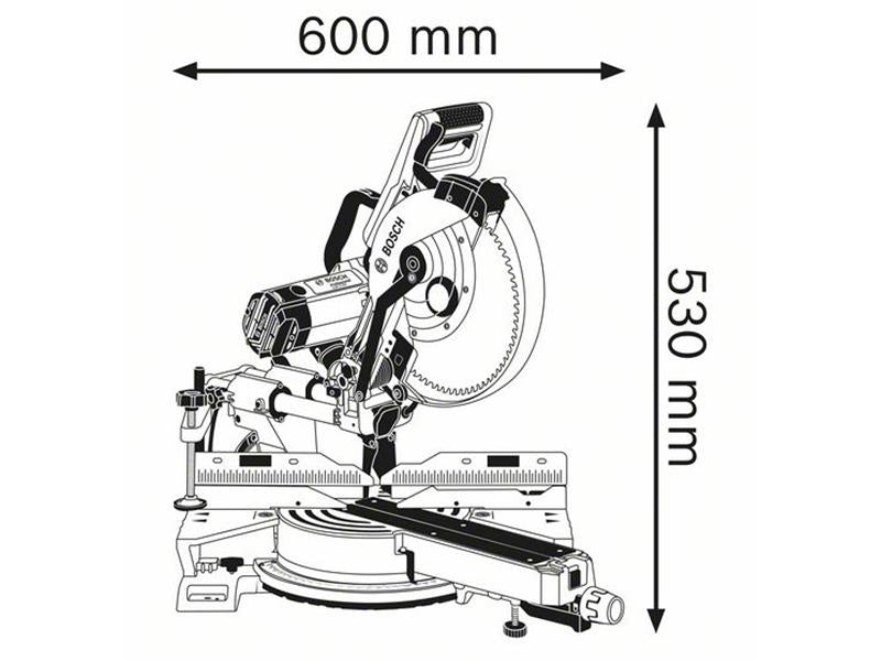 GCM 12 SDE Professional Sliding Mitre Saw 1450W 110V                            