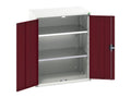 Verso 2 Shelf Cupboard 800mm Crimson Red