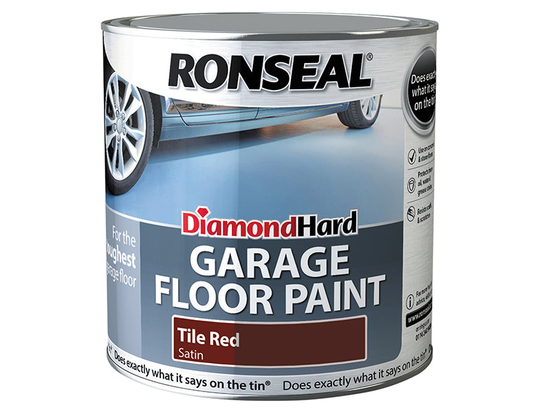 Diamond Hard Garage Floor Paint Tile Red 5 litre