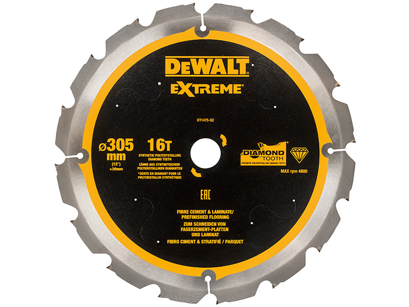Extreme PCD Fibre Cement Saw Blade 305 x 30mm x 16T                             