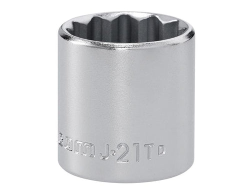 J.21T 12 Point Standard Socket 3/8in Drive 21mm