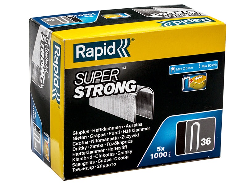 36/14 14mm DP x 5m White Staples (Box 1000 x 5)