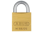 55/40mm Brass Padlock 63mm Long Shackle Keyed Alike 5402