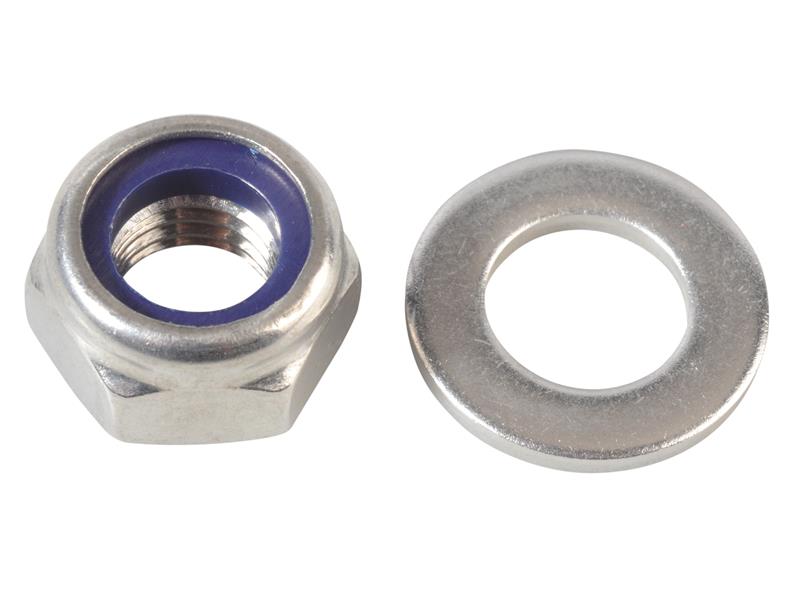Nyloc Nuts & Washers A2 Stainless Steel M12 ForgePack 6                         