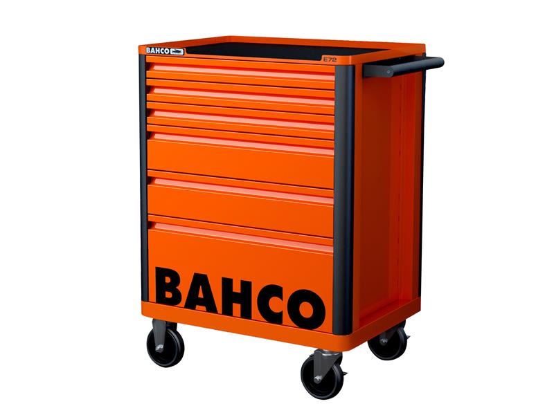 1472K6 26in E72 Storage HUB Tool Trolley with 6 Drawers Orange