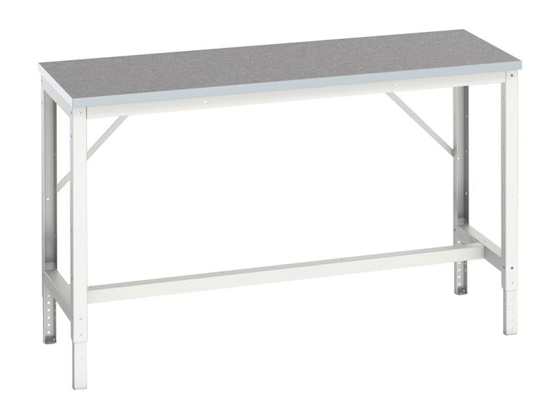 Verso Adjustable Bench, Lino Top 1500 x 600mm