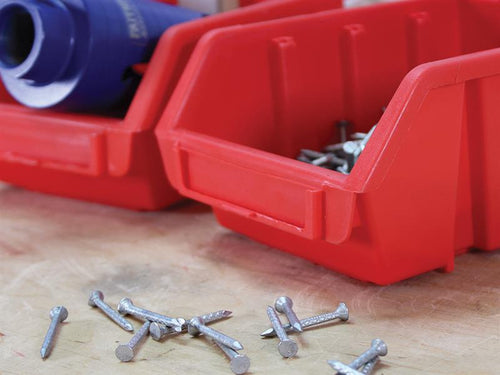 12 Plastic Storage Bins with Wall Mounting Rails                                