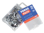 Domed Cover Cap Chrome No. 6-8 Forge Pack 20                                    