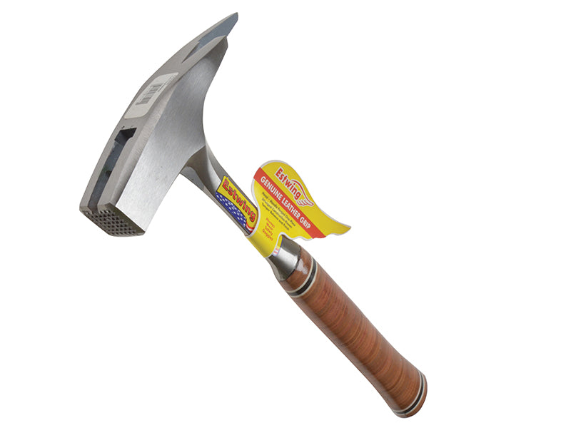 E239MM Roofer's Pick Hammer Leather Grip - Milled Face                          
