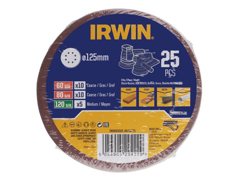 125mm Sanding Disc Set, 25 Piece                                                