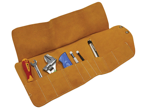 10 Pocket Leather Tool Roll 48 x 27cm                                           