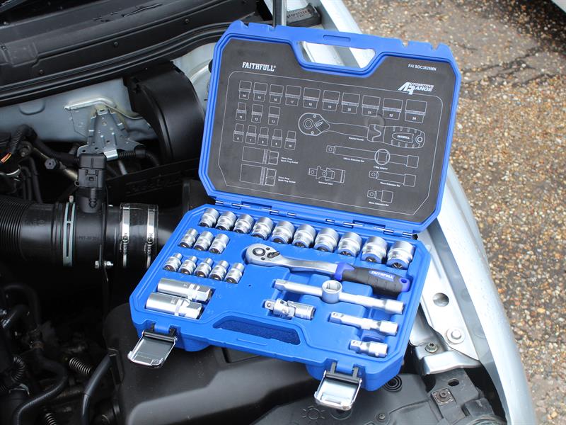 3/8in Drive Socket Set, 26 Piece                                                
