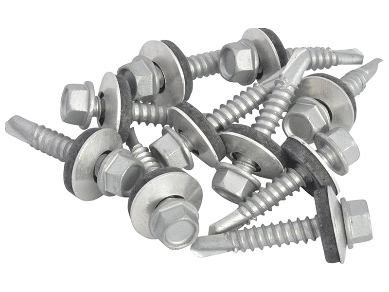 TechFast Hex Head Roofing Screw Self-Drill Light Section 5.5 x 32mm Pack 100    
