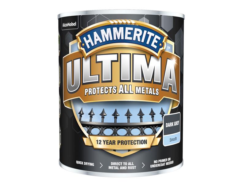 Ultima Metal Paint Smooth Dark Grey 750ml                                       