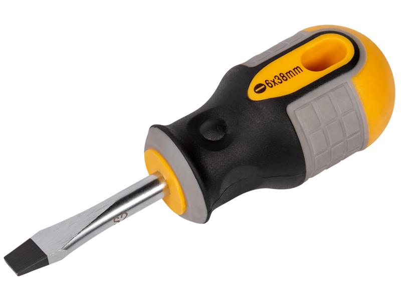 Stubby Screwdriver Slotted Flared 6.0 x 38mm