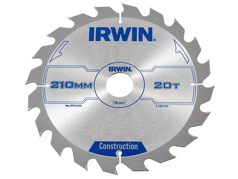Construction Circular Saw Blade 210 x 30mm x 20T ATB                            