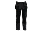 Dixon Slim Fit Trousers Grey/Black Waist 38in Leg R