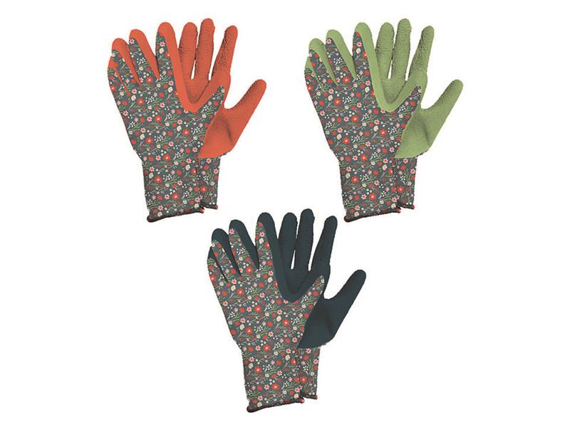 Weed Gloves 3Pk Meadow Flower Medium