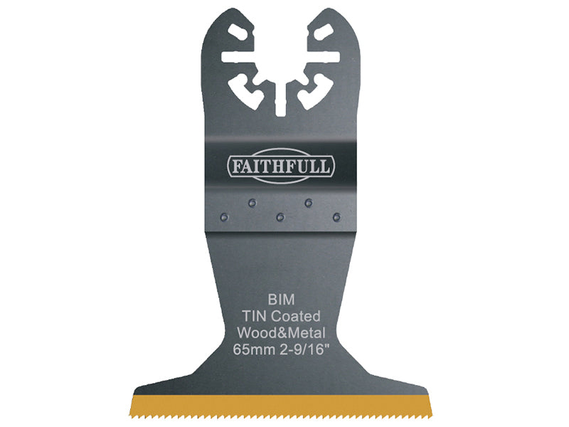 Multi-Functional Tool Bi-Metal Flush Cut TiN Coated Blade 65mm                  