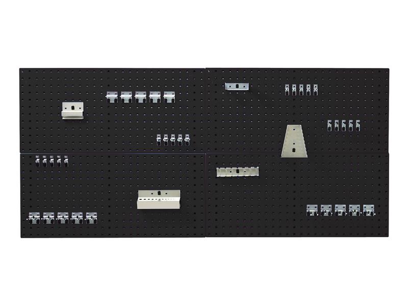 Perfo Panel & Hook Kit Anthracite Grey